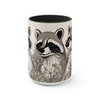 Three Raccoons, Ceramic Coffee Mug