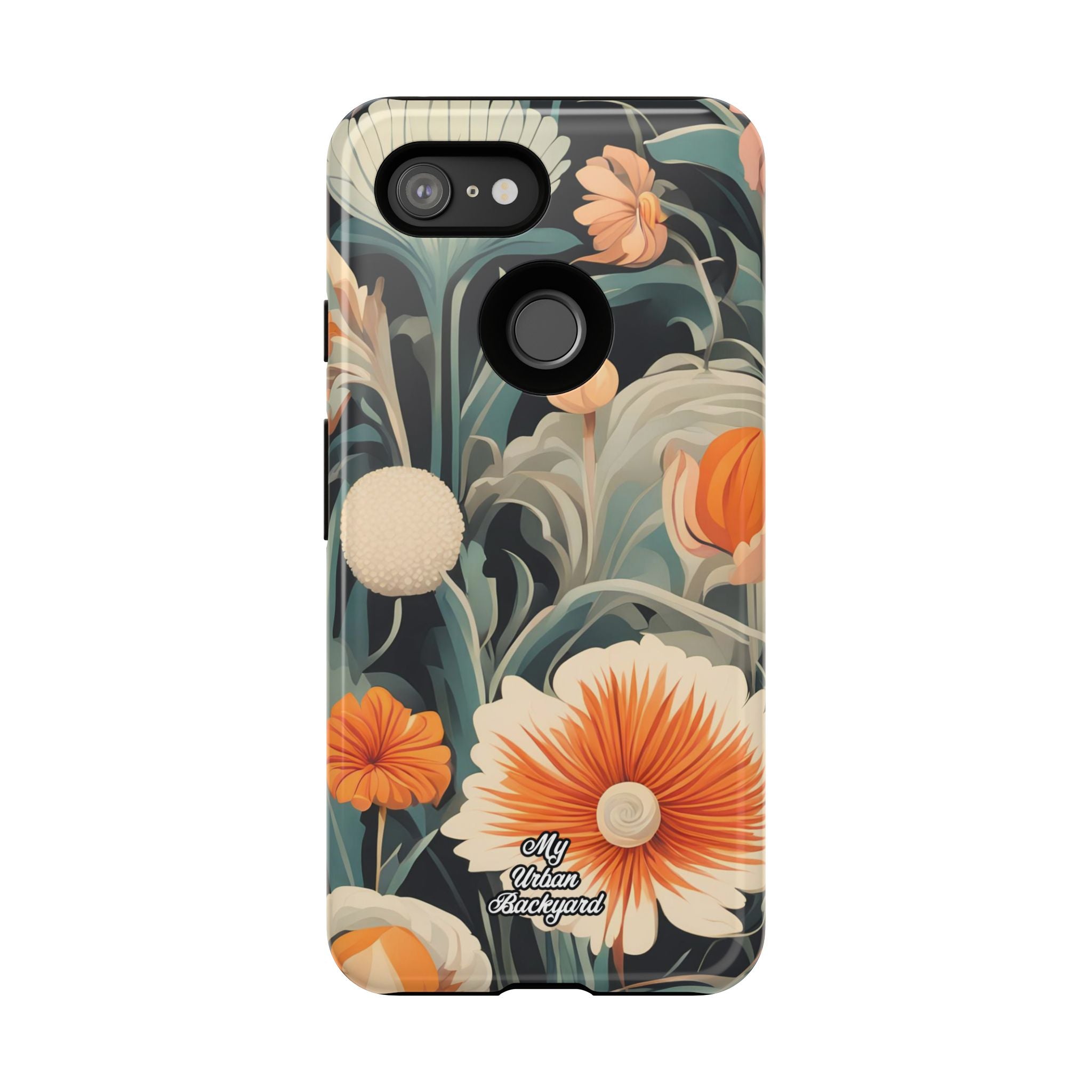 Orange and White Flowers, Cell Phone Case - Apple, Samsung, Google Pixel