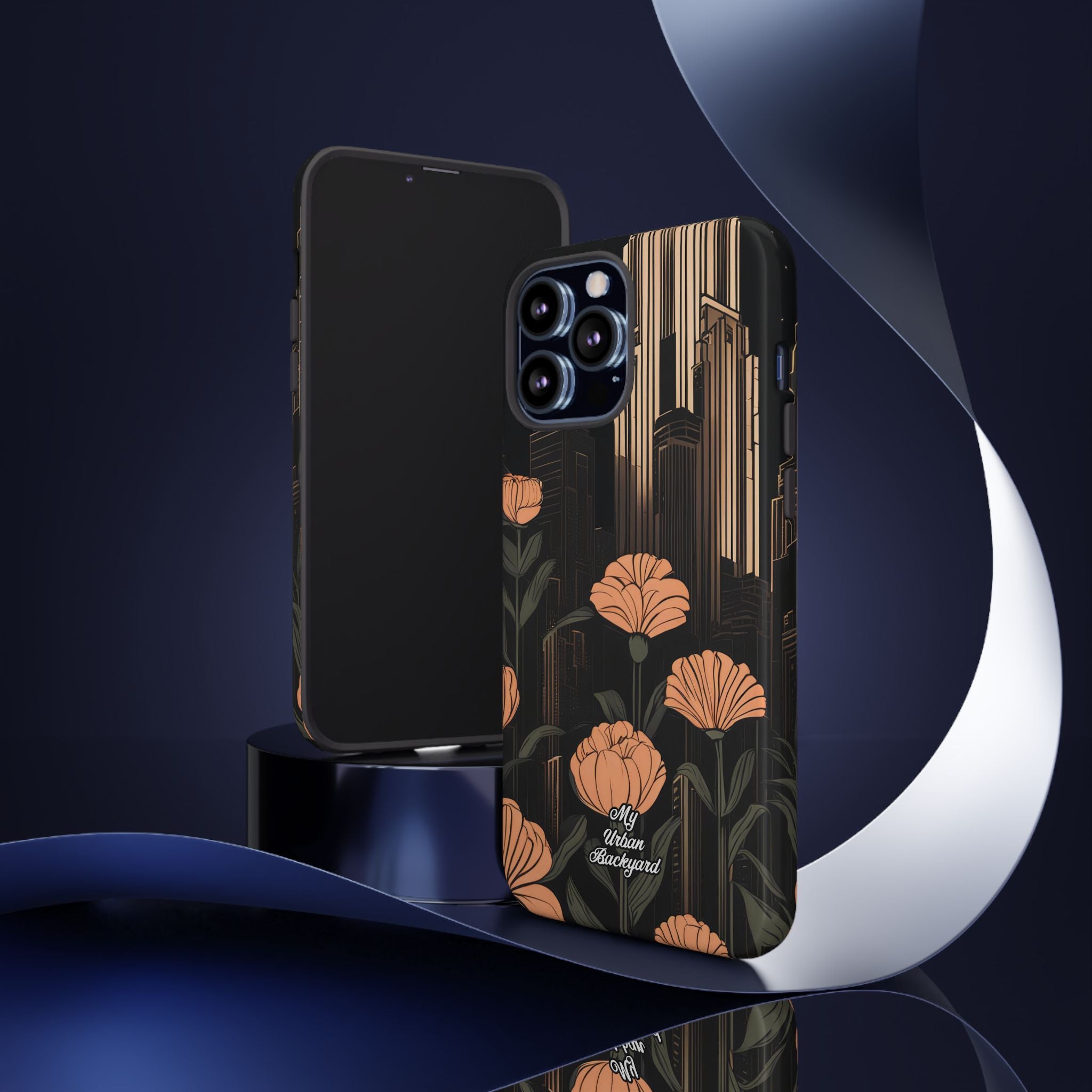 Urban Evening with Flowers, Cell Phone Case