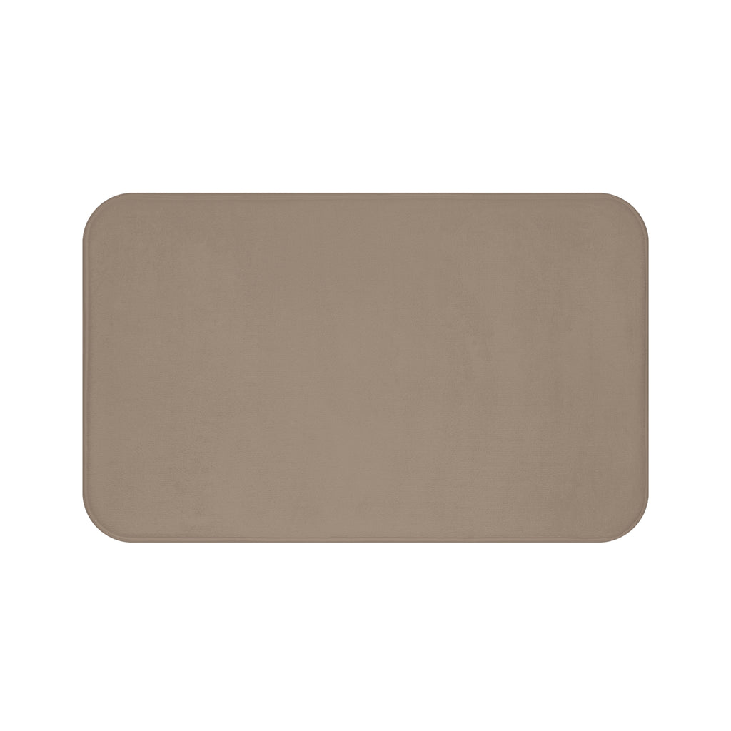 Taupe Memory Foam Bath Mat — Soft Absorbent Bathroom Rug, 2 sizes
