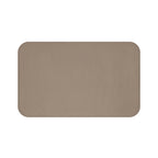 Taupe Memory Foam Bath Mat — Soft Absorbent Bathroom Rug, 2 sizes