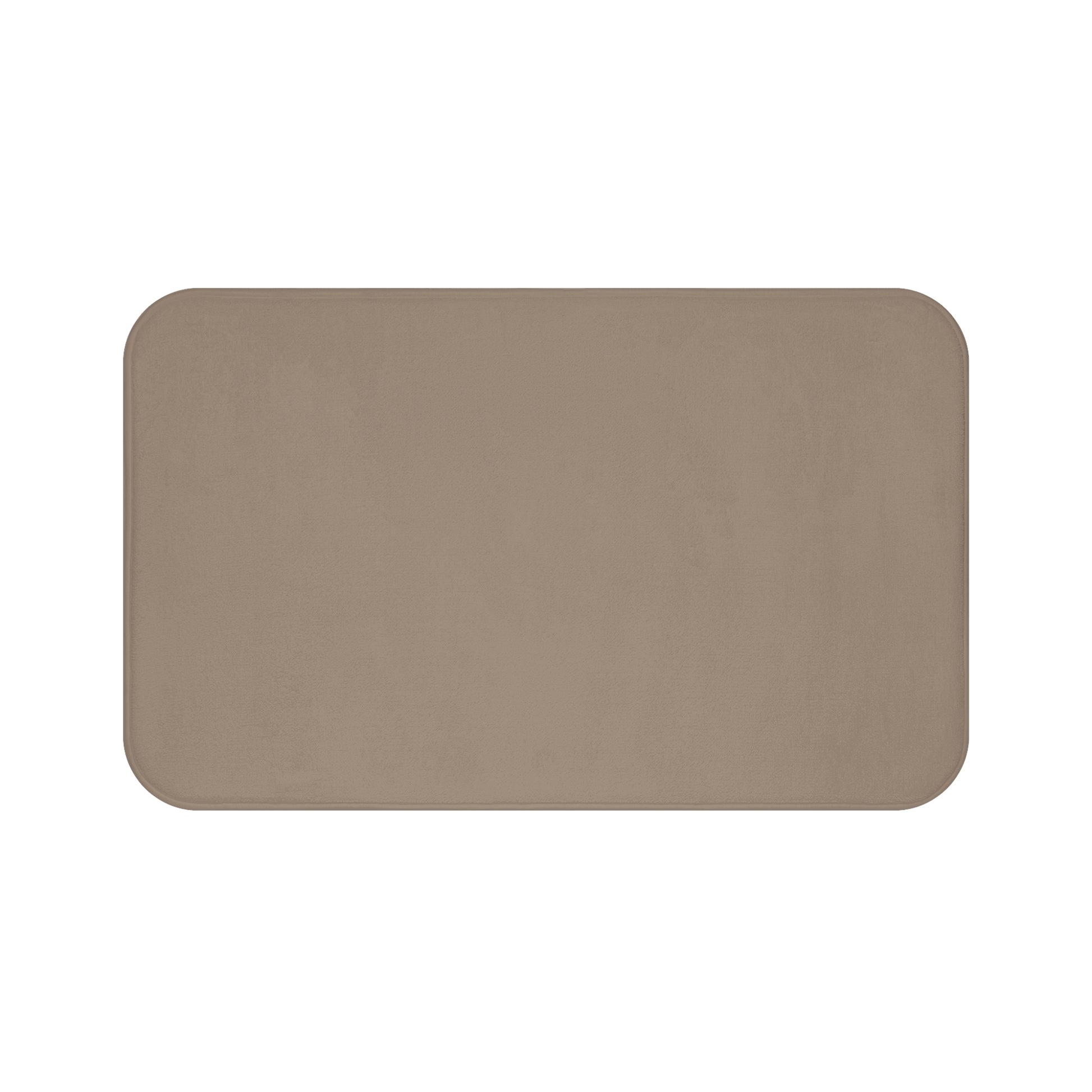 Taupe Memory Foam Bath Mat — Soft Absorbent Bathroom Rug, 2 sizes