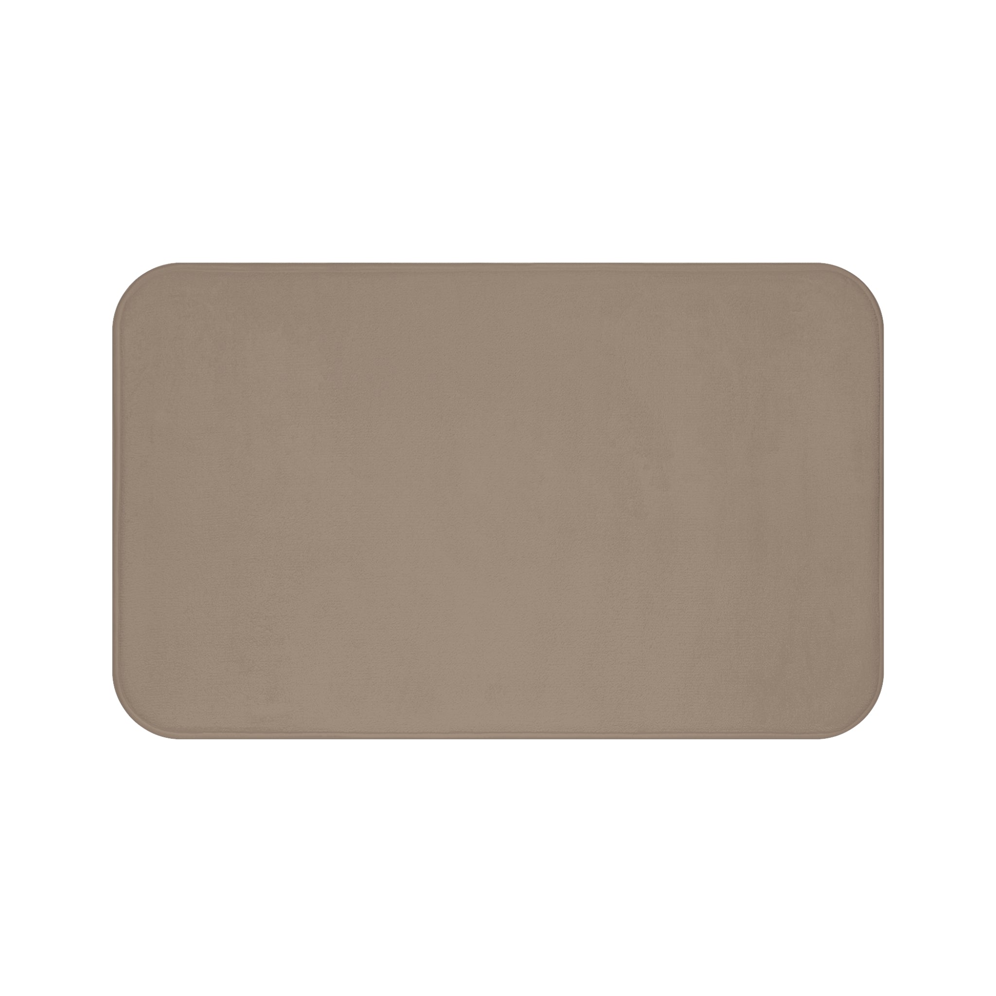 Taupe Memory Foam Bath Mat — Soft Absorbent Bathroom Rug, 2 sizes