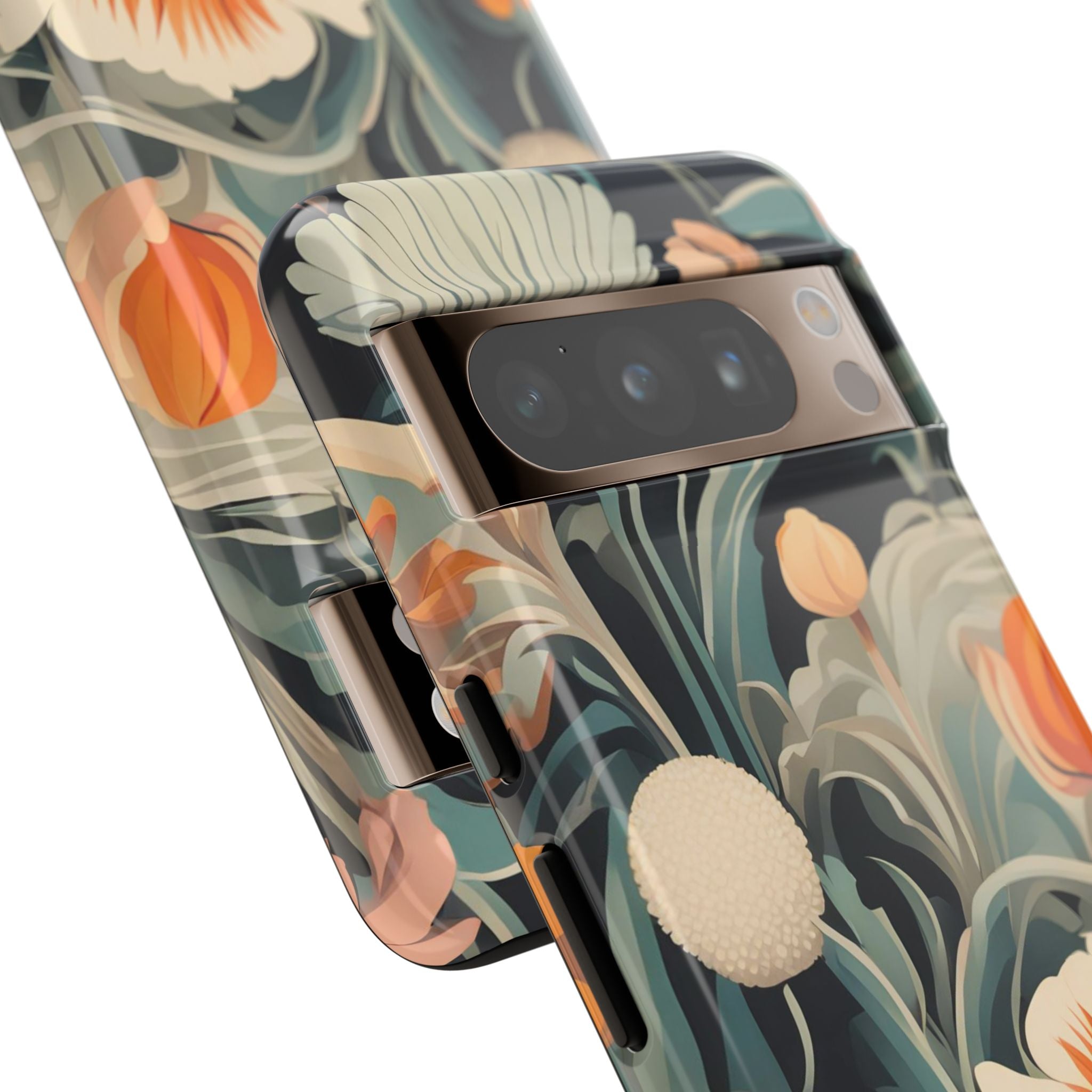 Orange and White Flowers, Cell Phone Case - Apple, Samsung, Google Pixel