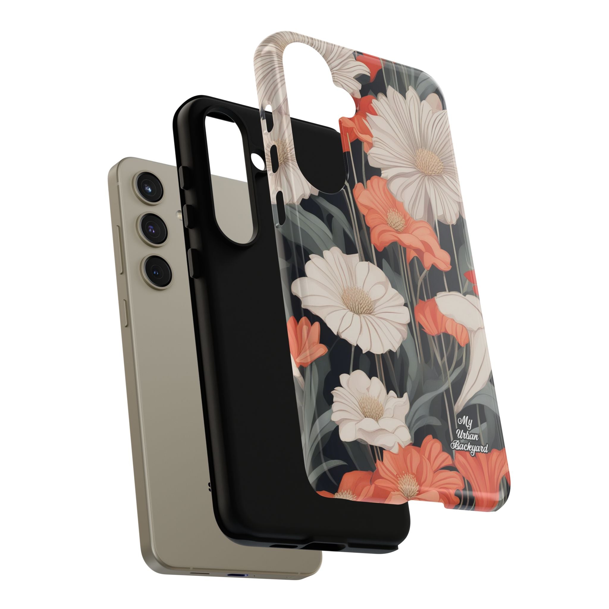 Art Deco Flowers, Cell Phone Case - Apple, Samsung, Google Pixel