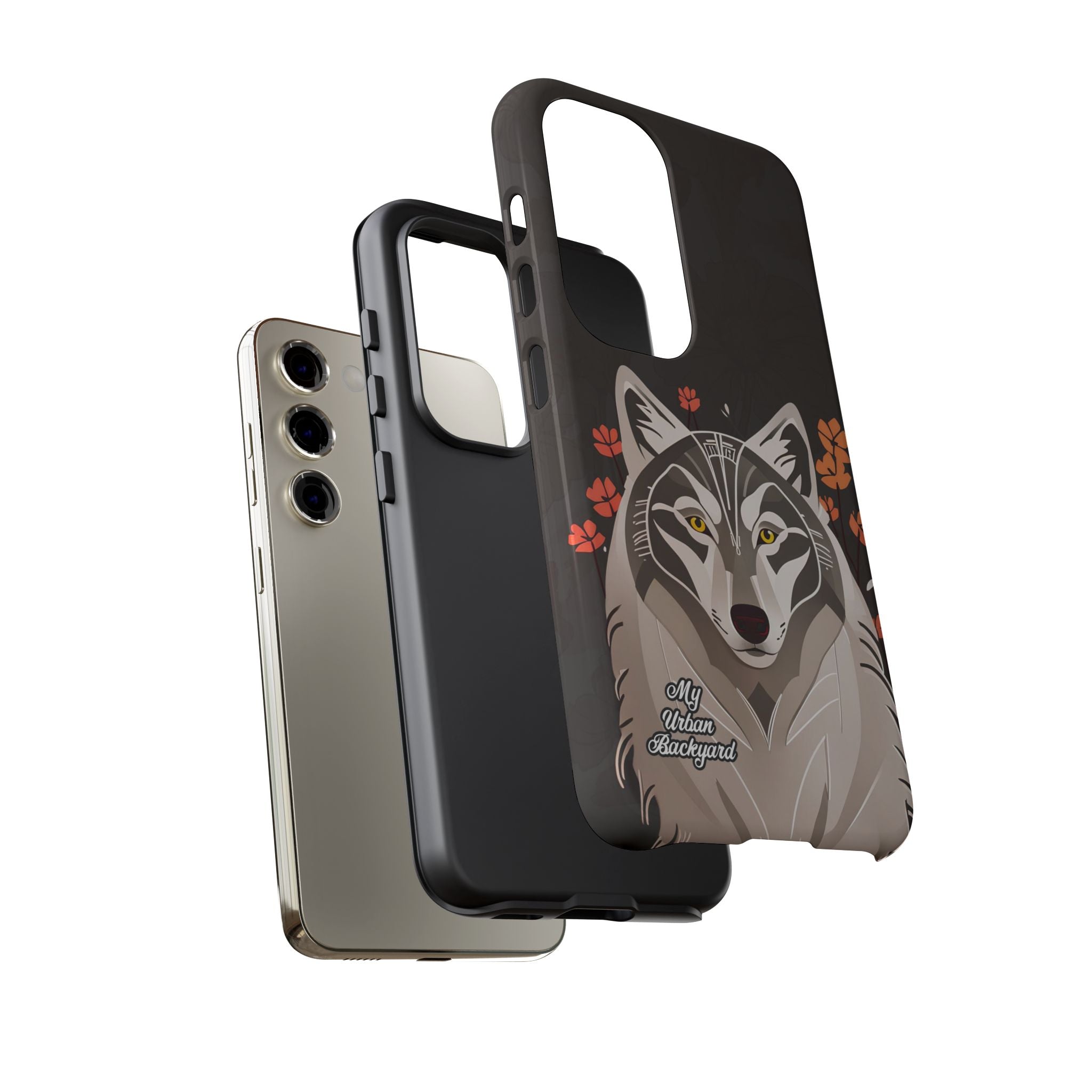Art Deco Wolf, Cell Phone Case - Apple, Samsung, Google Pixel