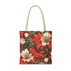 Holiday Flowers, Tote Bag with Cotton Handles