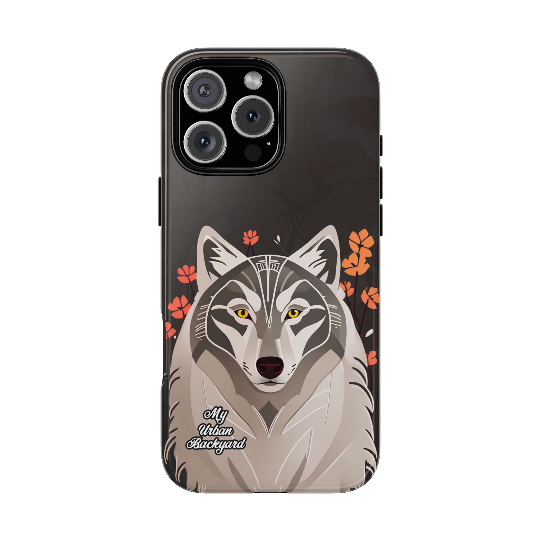 Art Deco Wolf, Cell Phone Case - Apple, Samsung, Google Pixel