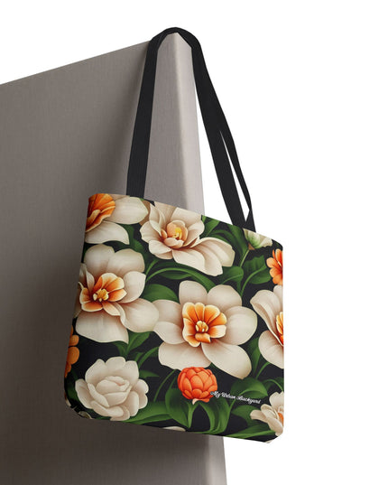Pretty Flowers Tote Bag with Cotton Handles For Everyday Use, 3 Sizes