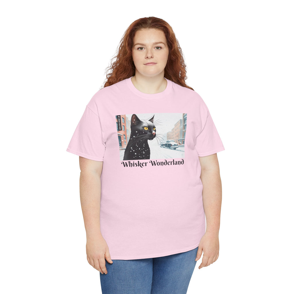 Whisker Wonderland Unisex Heavy Cotton Tee - Cozy Cat Lover's T-Shirt