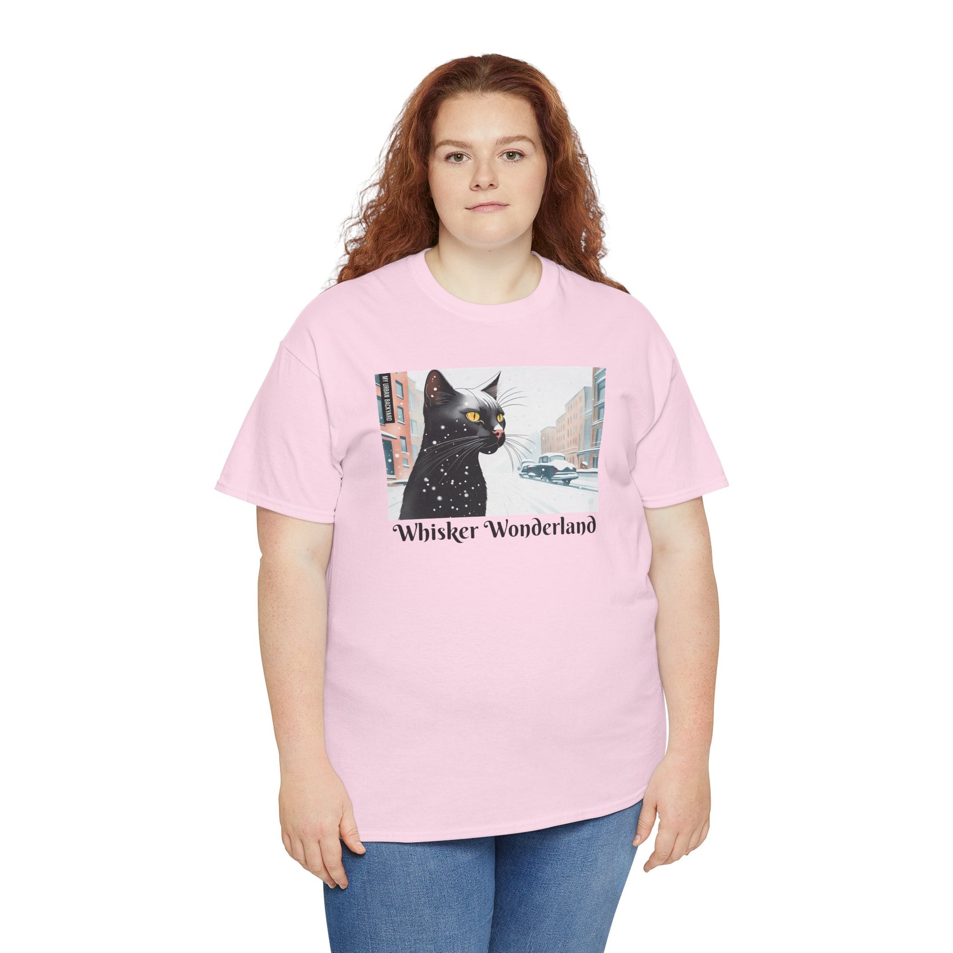 Whisker Wonderland Unisex Heavy Cotton Tee - Cozy Cat Lover's T-Shirt