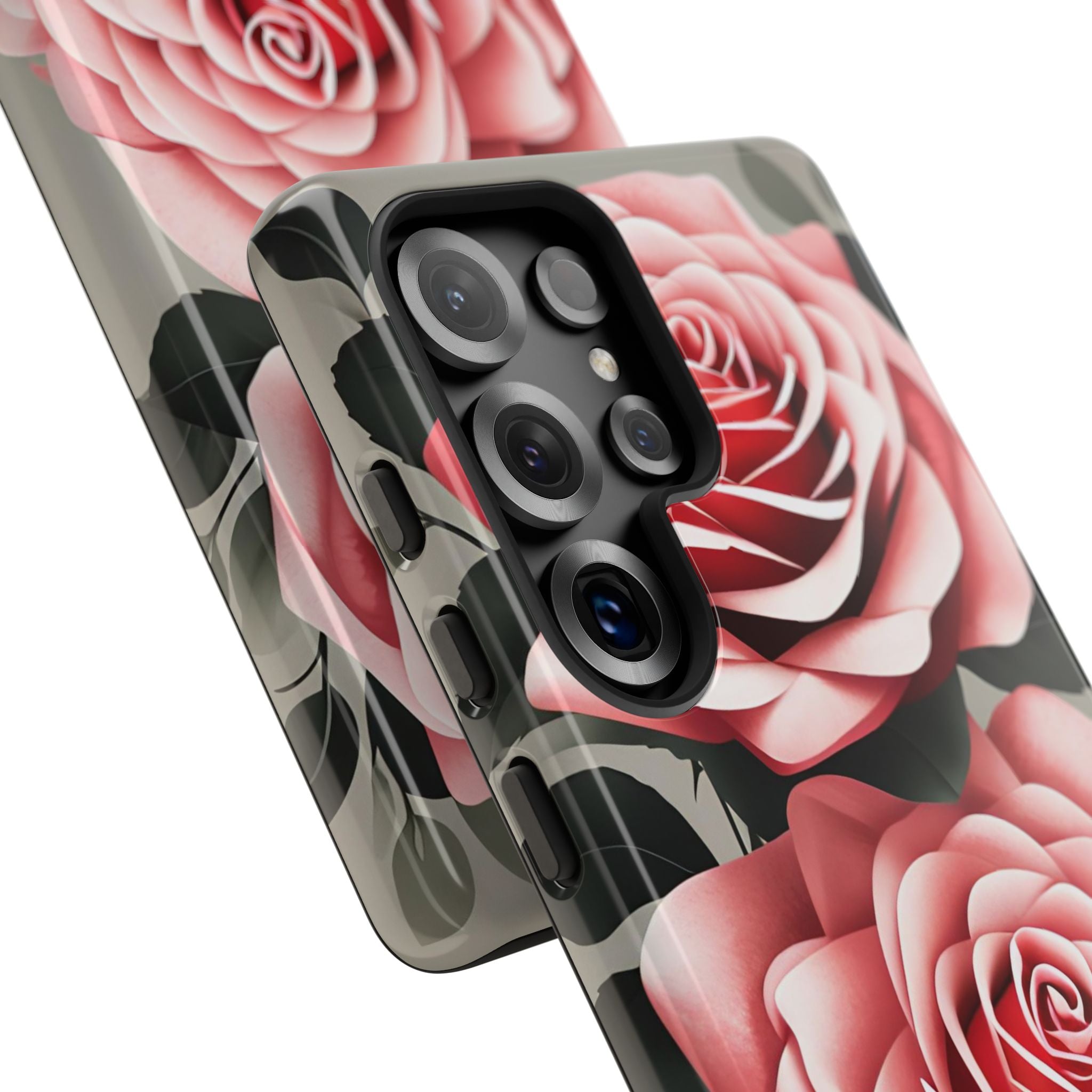 Pink Rose Flowers, Cell Phone Case - Apple, Samsung or Google Pixel