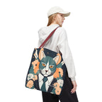Simon Whiskerford, Cat Tote Bag with Cotton Handles For Everyday Use, 3 Sizes