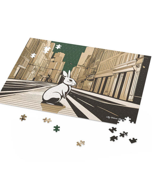 City Rabbit, Jigsaw Puzzle, (120, 252, or 500-Piece)