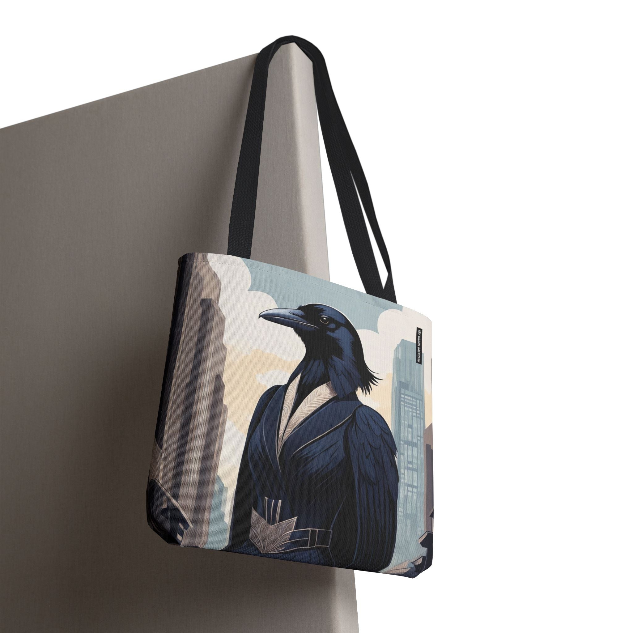 Regal Crow Art Deco Tote Bag