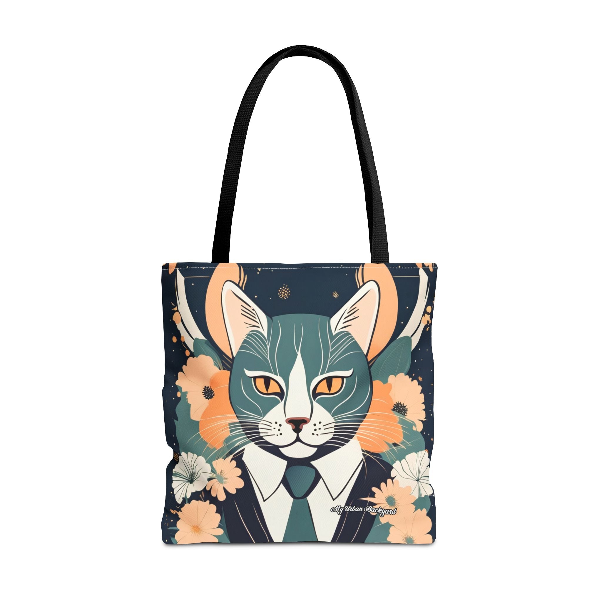 Simon Whiskerford, Cat Tote Bag with Cotton Handles For Everyday Use, 3 Sizes
