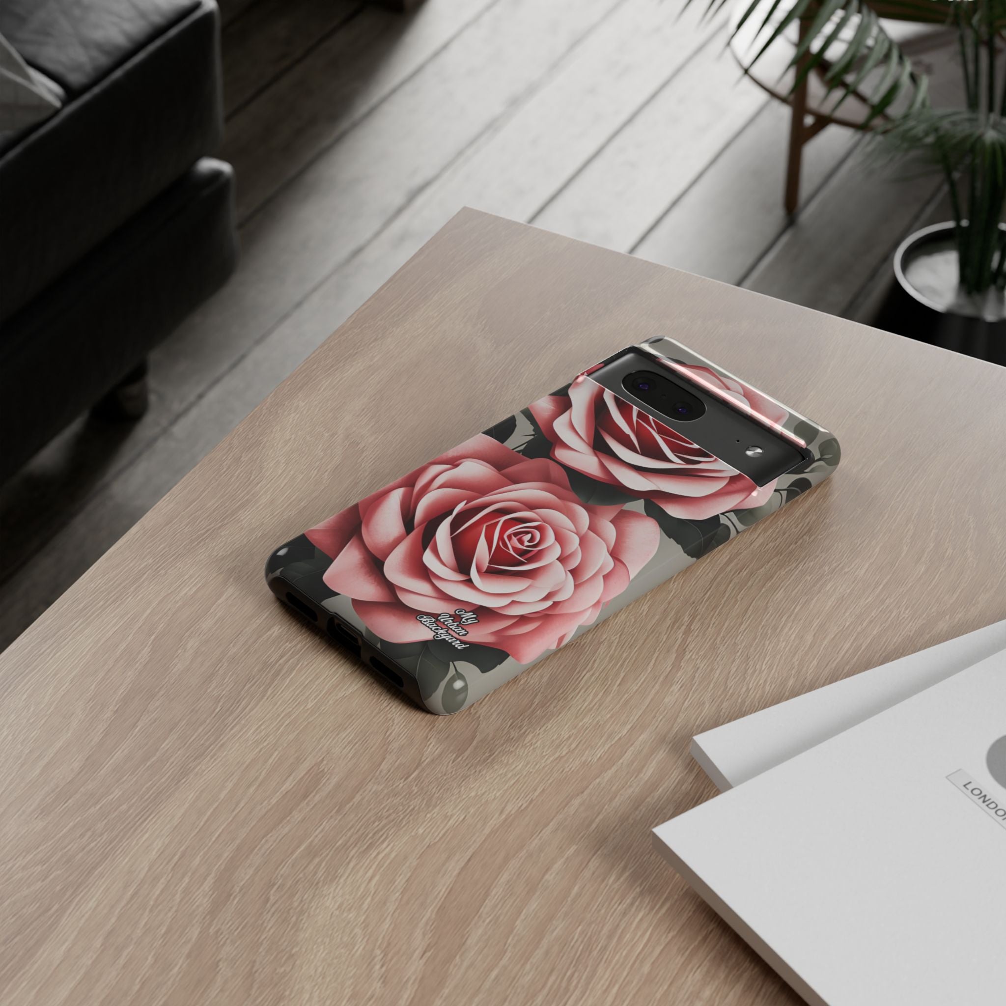 Pink Rose Flowers, Cell Phone Case - Apple, Samsung or Google Pixel