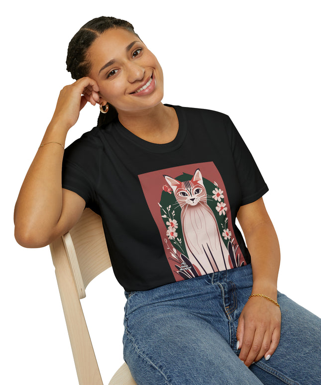 Selena Purrmore, Cat T-Shirt, Soft 100% Cotton, Unisex, Short Sleeve, Classic Fit