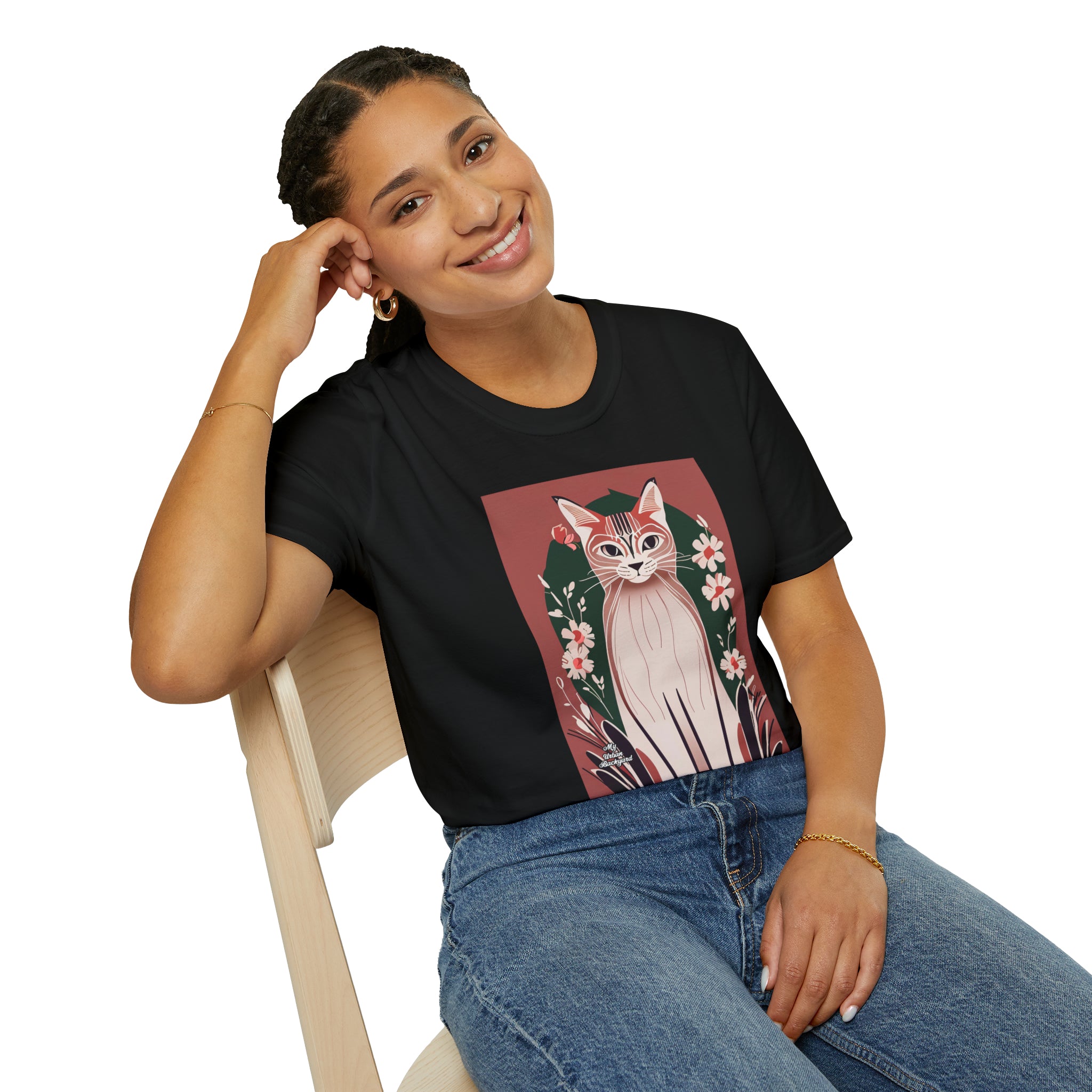 Selena Purrmore, Cat T-Shirt, Soft 100% Cotton, Unisex, Short Sleeve, Classic Fit