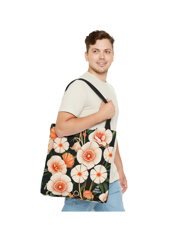 Art Deco Flowers, Tote Bag for Everyday Use - Durable and Functional