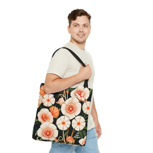 Art Deco Flowers, Tote Bag for Everyday Use - Durable and Functional