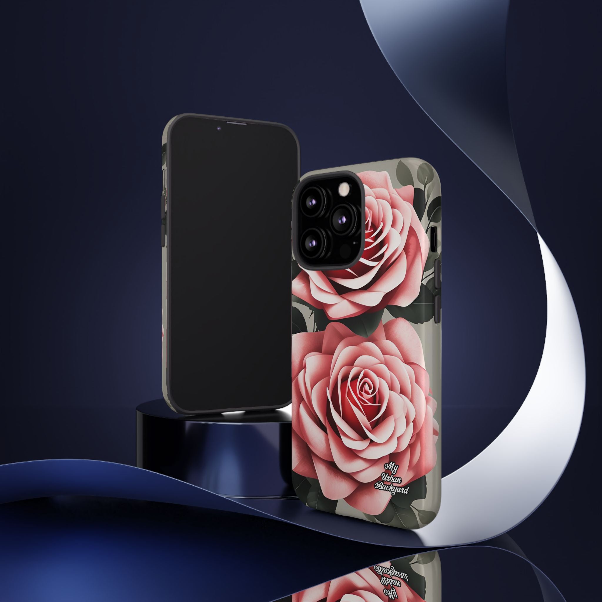 Pink Rose Flowers, Cell Phone Case - Apple, Samsung or Google Pixel