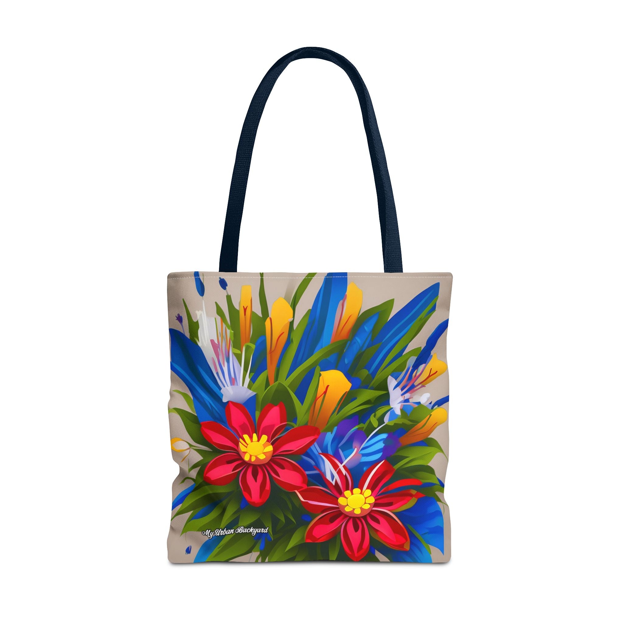 Vibrant Wildflowers Tote Bag with Cotton Handles For Everyday Use, 3 Sizes