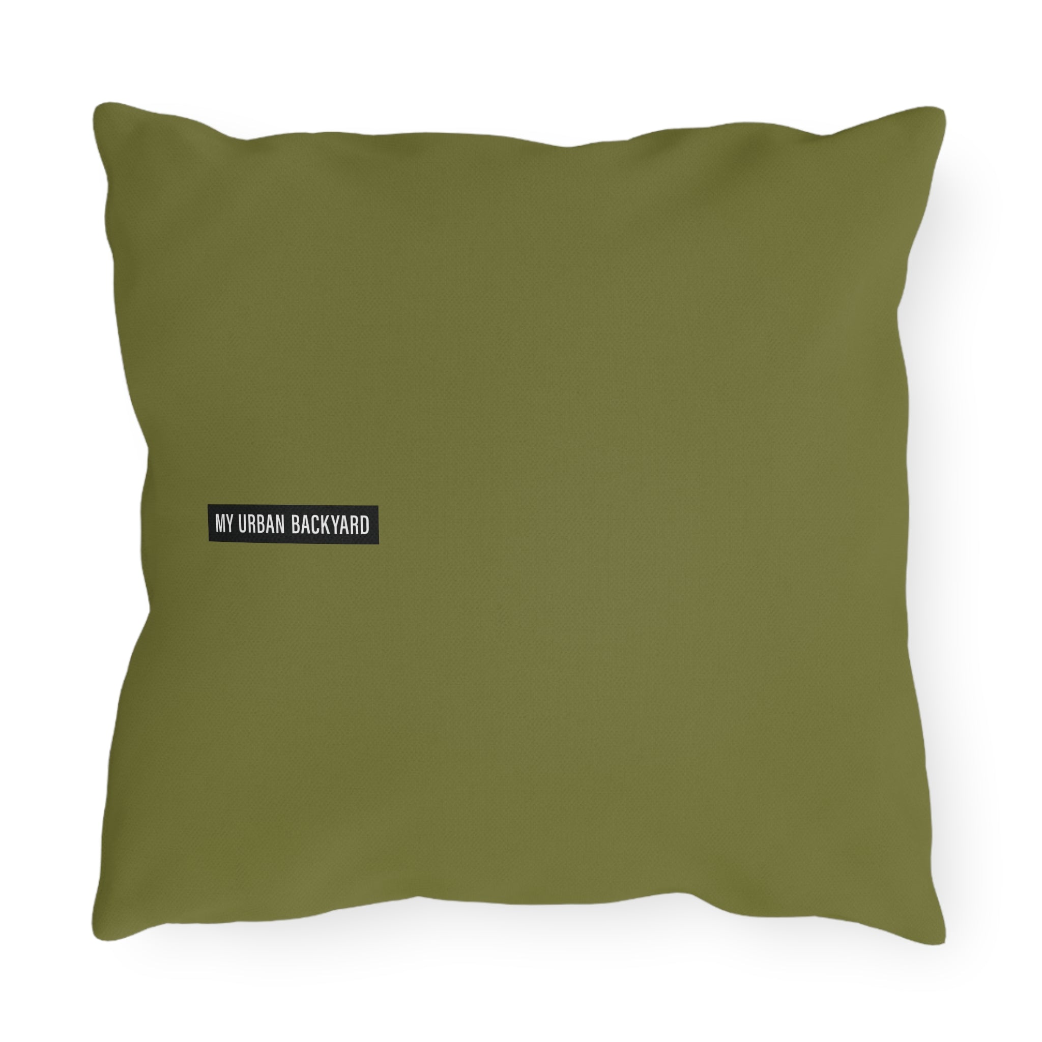 Green Hummingbird Floral Throw Pillow