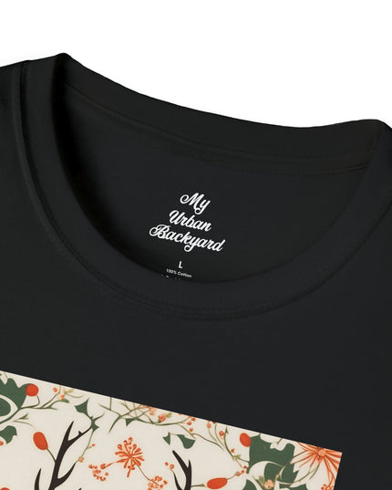 Winter Stag, Soft 100% Cotton T-Shirt, Unisex, Short Sleeve, Classic Fit