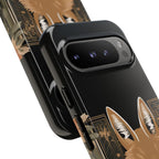 Art Deco Coyote with Flower, Cell Phone Case - Apple, Samsung, Google Pixel