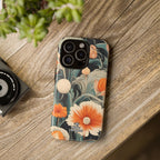 Orange and White Flowers, Cell Phone Case - Apple, Samsung, Google Pixel