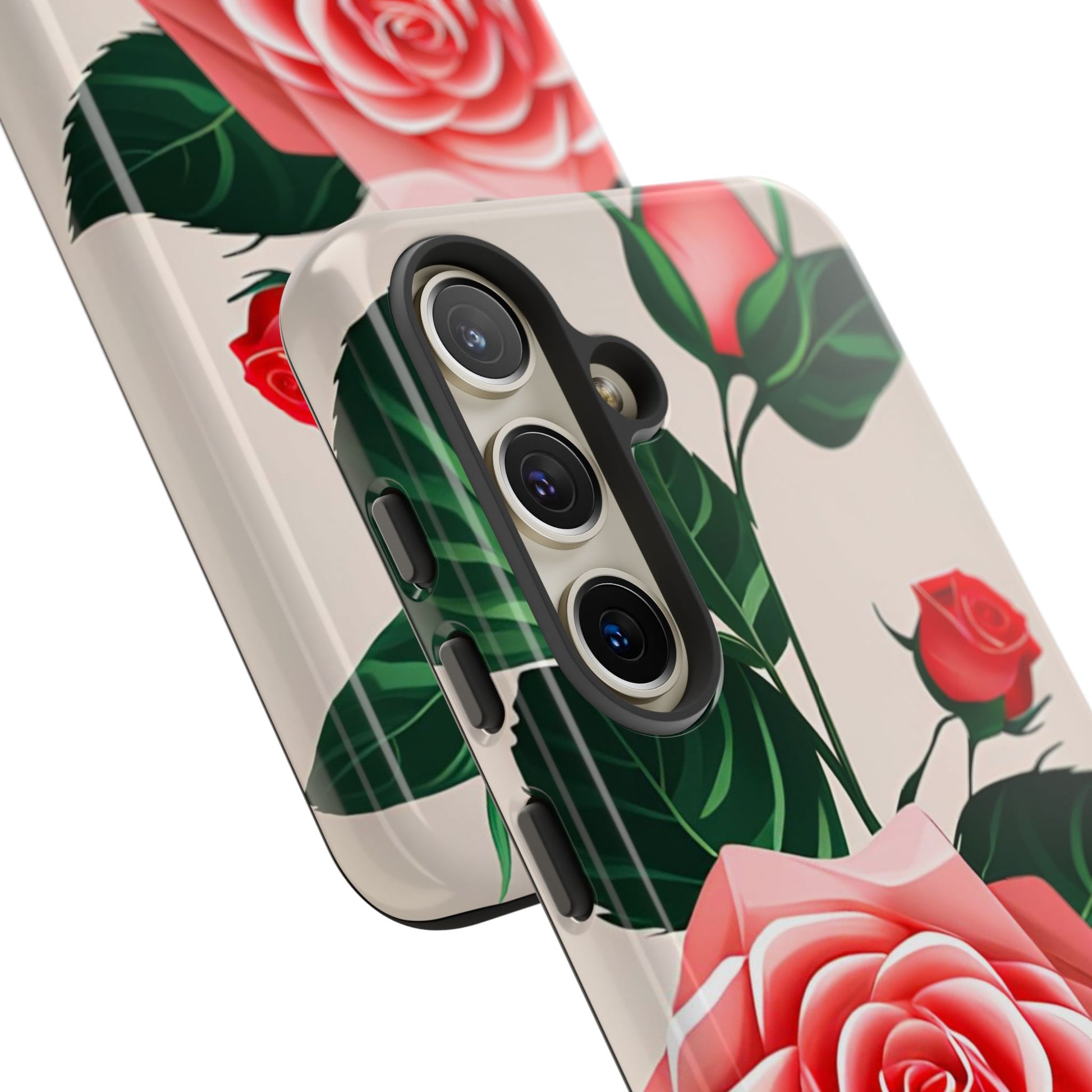 Pink Rose Flowers, Cell Phone Case - Apple, Samsung, Google Pixel