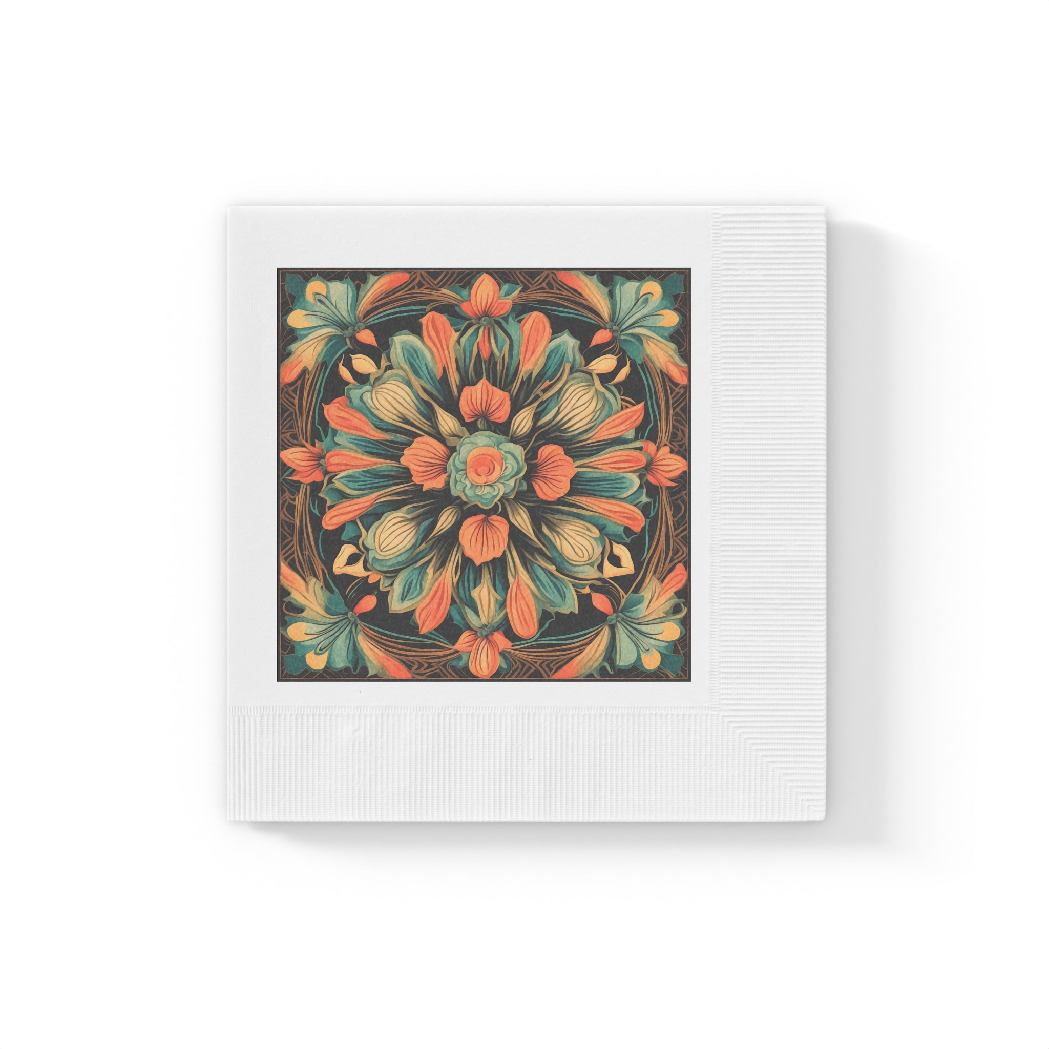 Vintage Floral Mandala Napkins