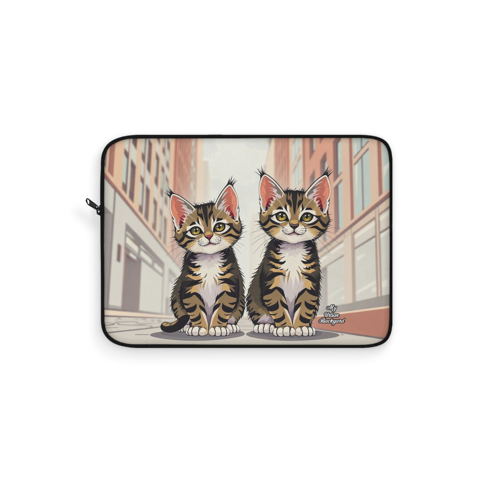 Cute Tabby Kittens Laptop Sleeve | Cat Case for Pet Lovers | Gift for Students, Work, Home, Birthdays, Cat Lovers