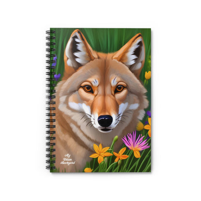 Coyote Close Up, Spiral Notebook Journal - Write in Style