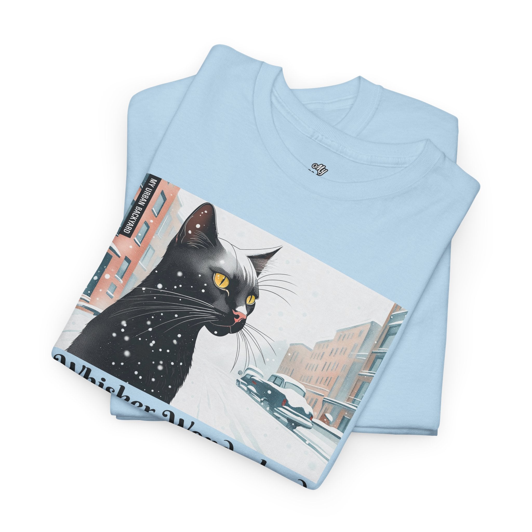 Whisker Wonderland Unisex Heavy Cotton Tee - Cozy Cat Lover's T-Shirt