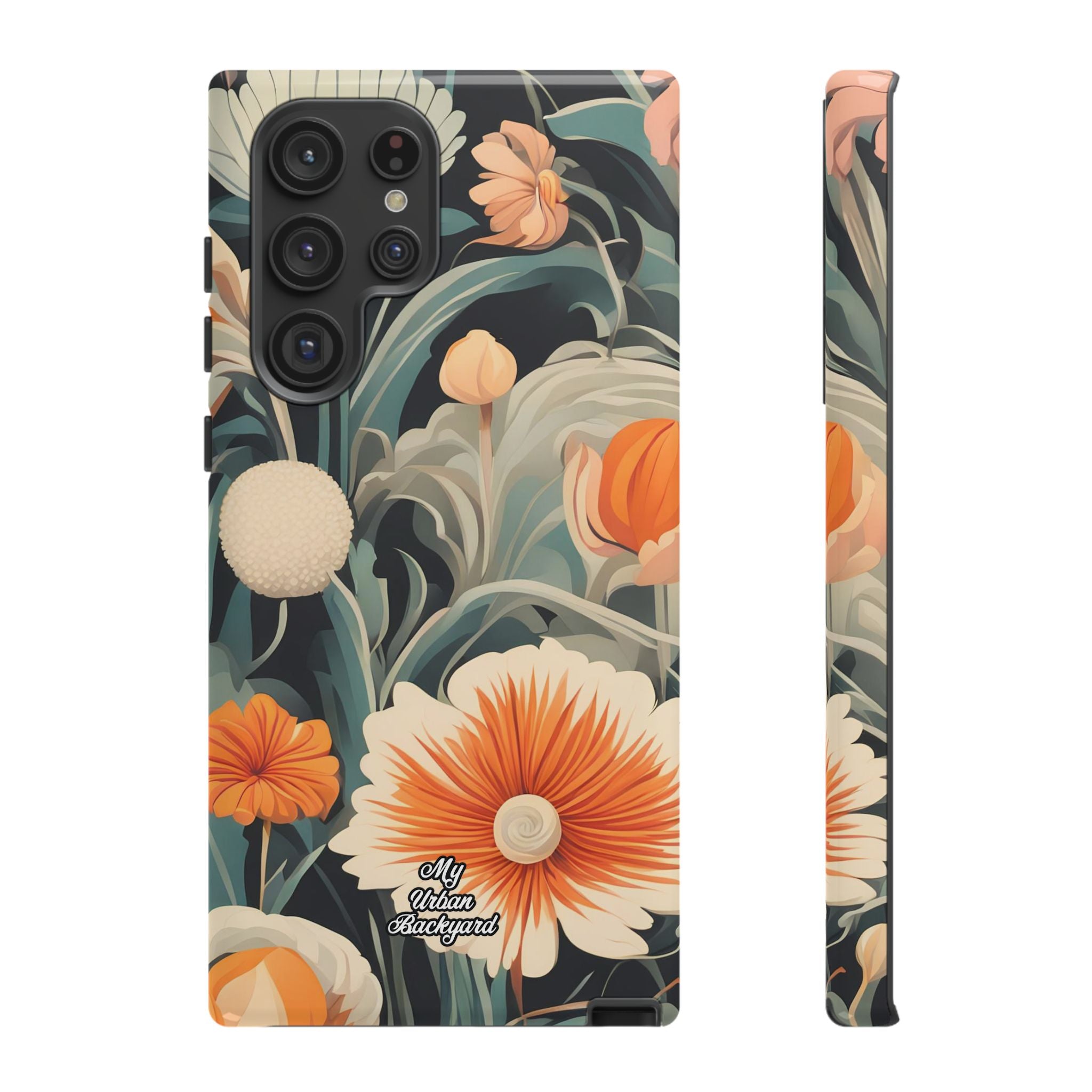 Orange and White Flowers, Cell Phone Case - Apple, Samsung, Google Pixel