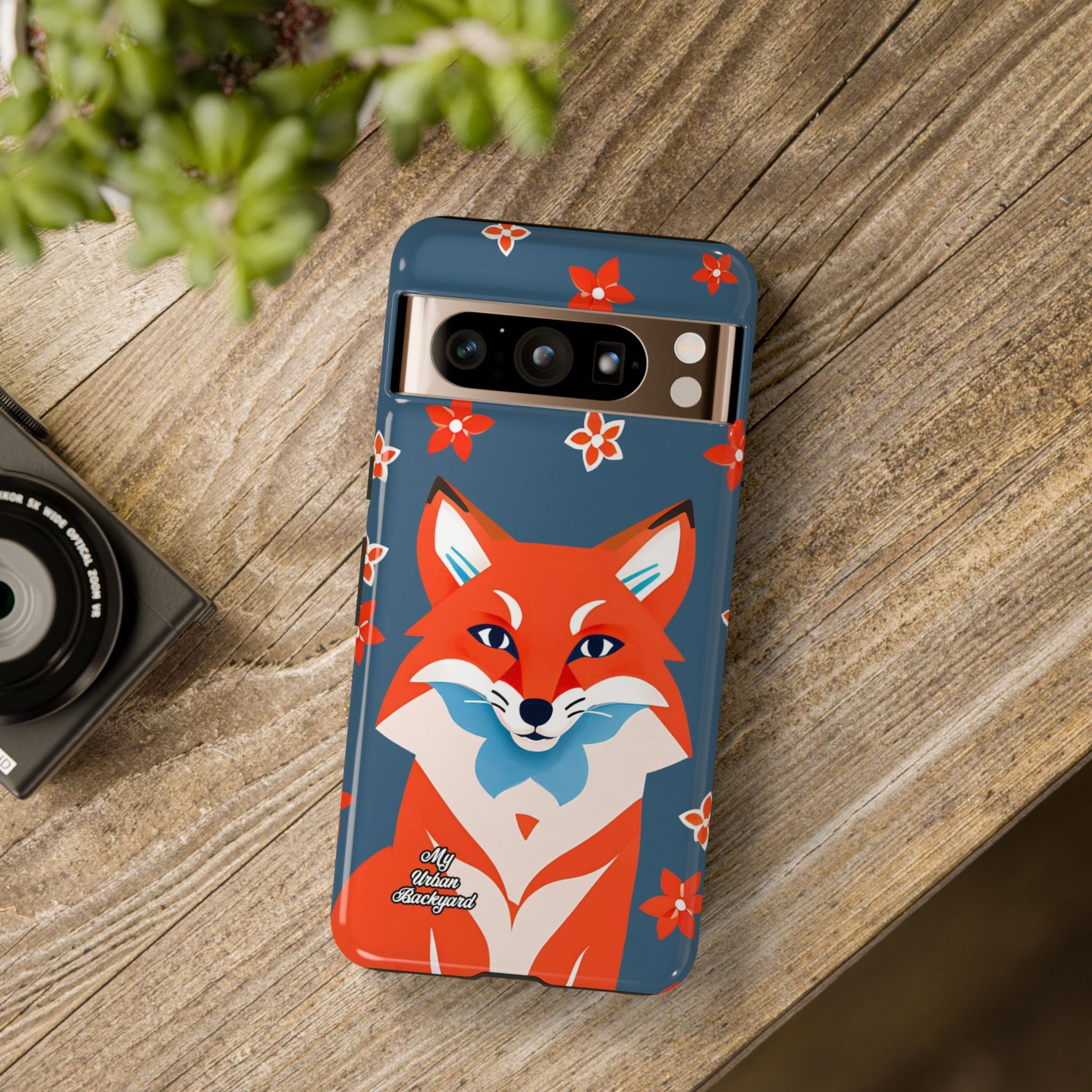 Fox with Flowers, Cell Phone Case - Apple, Samsung, Google Pixel