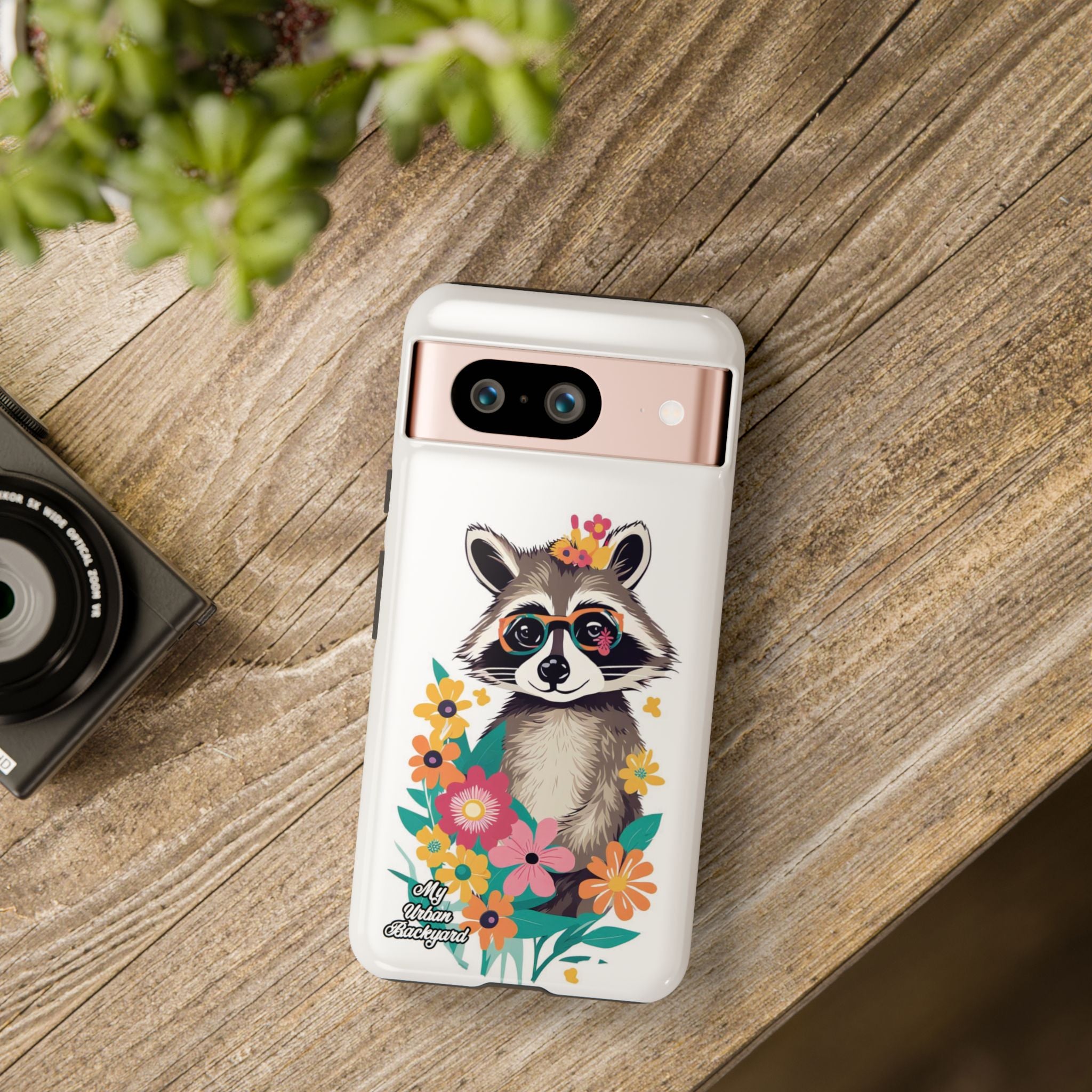 Raccoon with Glasses, Cell Phone Case - Apple, Samsung or Google Pixel