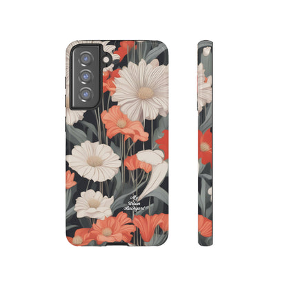 Art Deco Flowers, Cell Phone Case - Apple, Samsung or Google Pixel