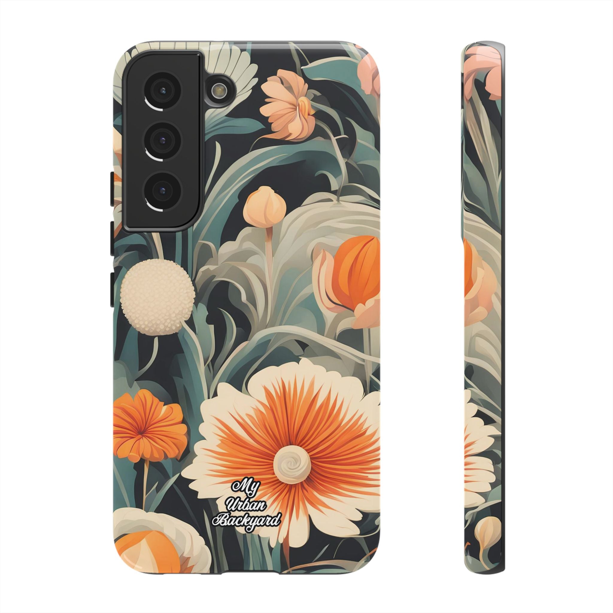 Orange and White Flowers, Cell Phone Case - Apple, Samsung, Google Pixel