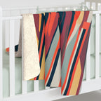 Staccato Coyote, Sherpa Fleece Blanket for Cozy Warmth, 50"x60"