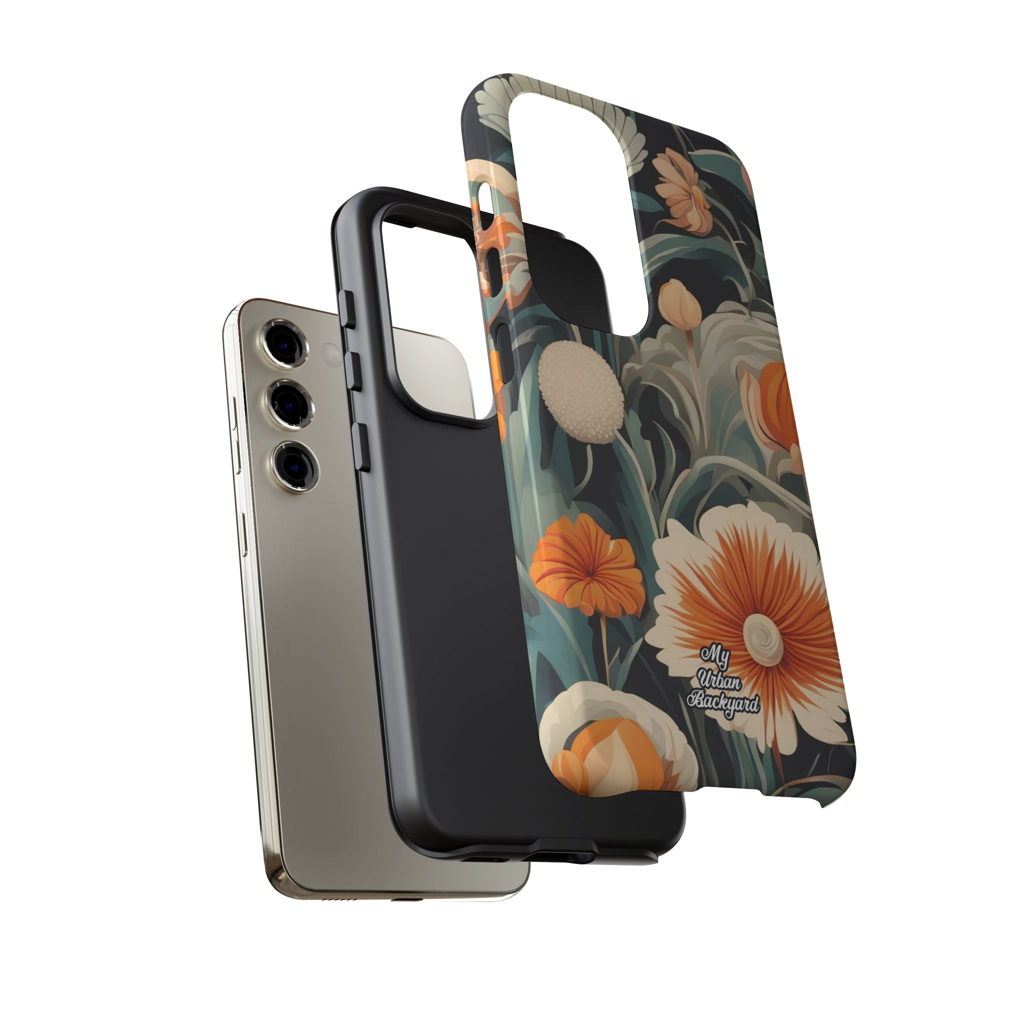 Orange and White Flowers, Cell Phone Case - Apple, Samsung, Google Pixel
