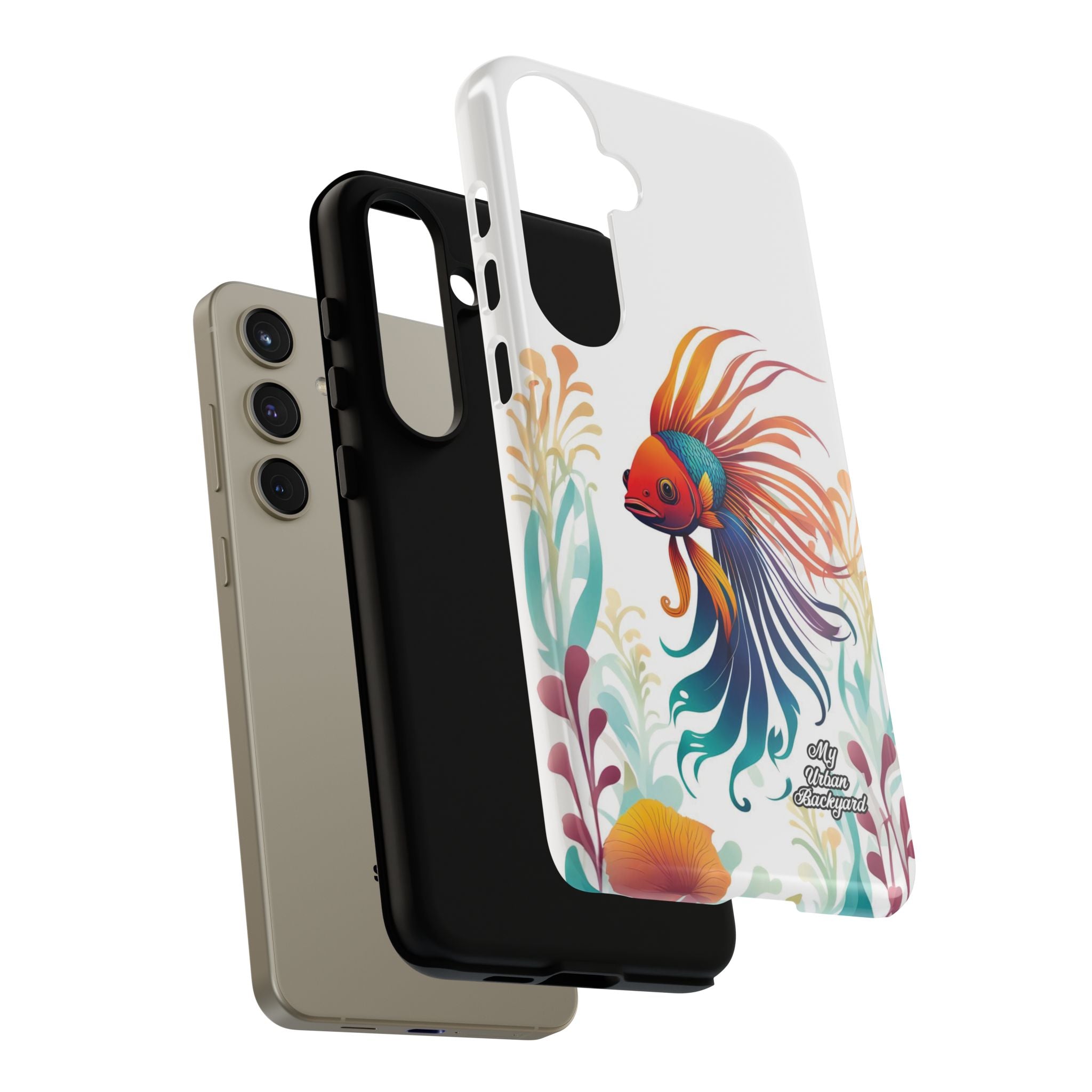 Colorful Betta Fish, Cell Phone Case - Apple, Samsung or Google Pixel