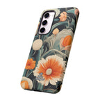 Orange and White Flowers, Cell Phone Case - Apple, Samsung, Google Pixel