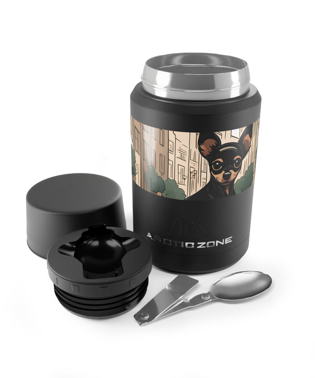 Ricky Barkley, Dog Reusable Insulated Food Storage Container with Spoon – 16.9oz