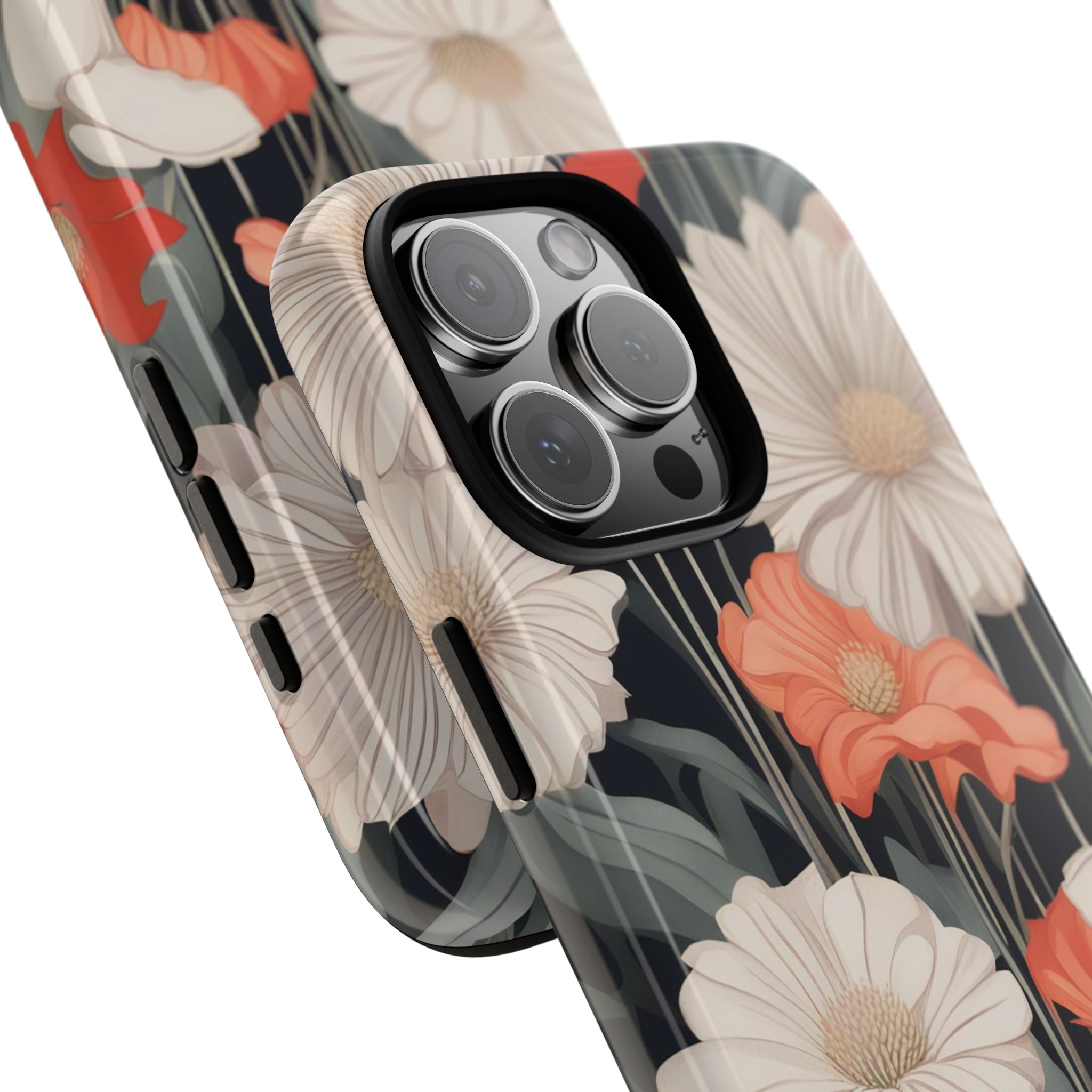 Art Deco Flowers, Cell Phone Case - Apple, Samsung, Google Pixel