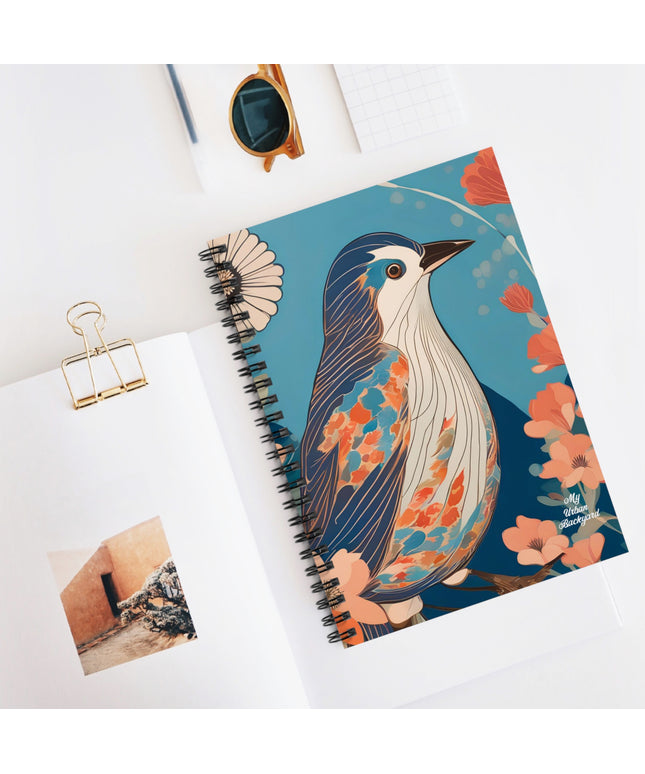Colorful Bird, Spiral Notebook Journal - Write in Style