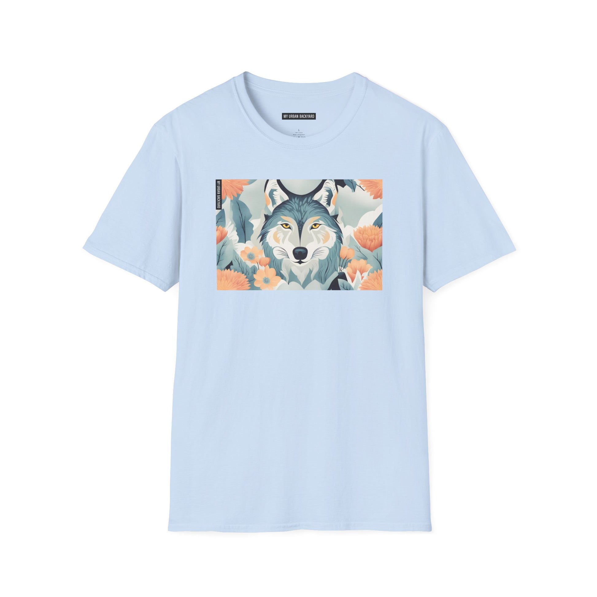Blue Wolf, Soft 100% Cotton T-Shirt, Unisex, Short Sleeve, Classic Fit