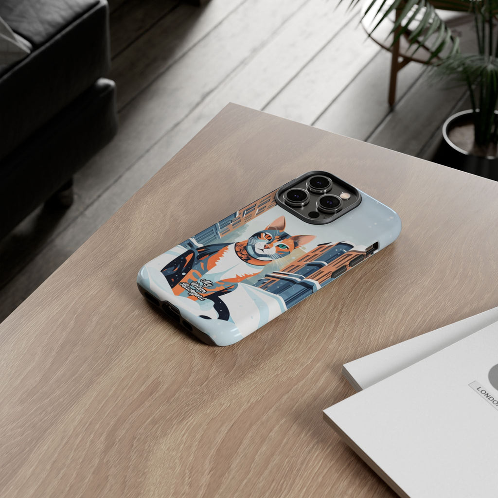 Claws Pawson in the Snow, Cell Phone Case - Apple, Samsung, Google Pixel
